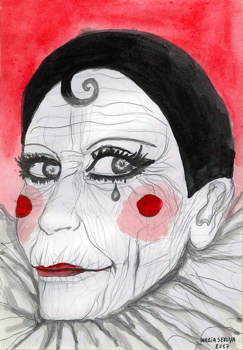 A sua energia é sempre aquela que em apenas um olhar, em apenas uma cara, em apenas uma personagem me diz tudo: A Velha Bonitona Pierrot.